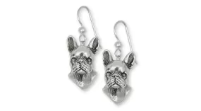 Boston Terrier Earrings Jewelry Sterling Silver Handmade Dog Earrings BT5-E