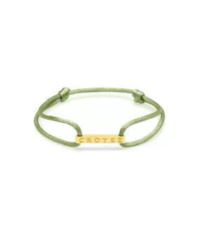 CROYEZ SATIN CORD - GREEN/GOLD