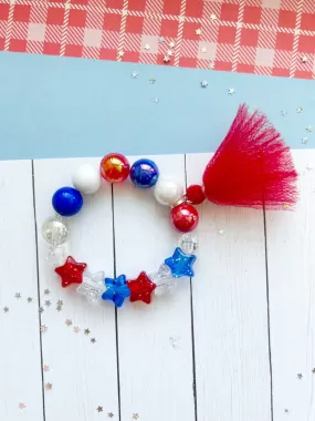 Glitter Stars Tassel Bracelet