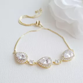 Gold Bracelets for Bridesmaids & Brides- Emma