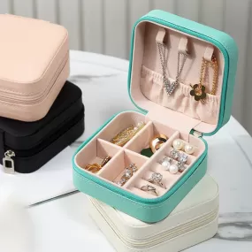 Jewelry Storage Box Plastic Jewelry Stand Earrings Ring Box Cosmetics Beauty Container Organizer