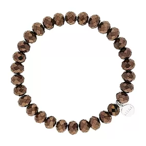 Lizas Clarksville 8mm Crystal Bracelet Bronze