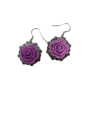 Victorian Rose Earrings